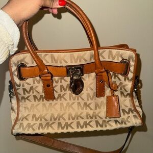 Michael Kors Tan and Brown Women's Bag